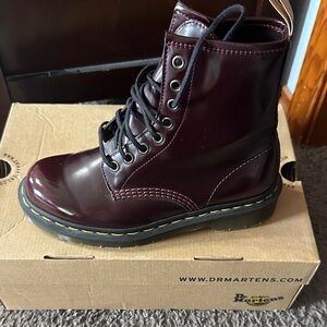 Dr. Martens Burgundy Combat Boots